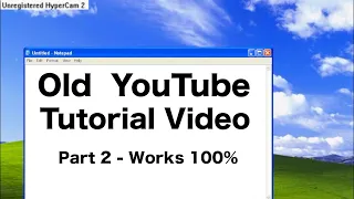 Old YouTube Tutorial Video With Unregistered Hypercam 2 (Explained in 22 seconds)
