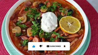 СОЛЯНКА Сборная Мясная (Суп) ПРОСТОЙ РЕЦЕПТ очень вкусной СОЛЯНКИ