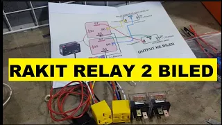 cara merakit kabel relay untuk dua biled
