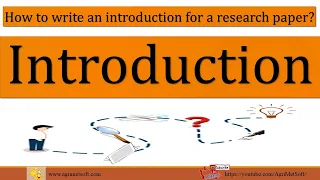 How to Write an Introduction for a Research Paper | Introduction Example