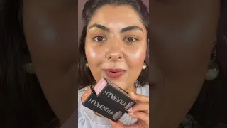 Huda beauty cherry blossom color corrector vs peach on olive skin #hudabeauty #newmakeup