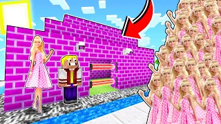 BASE 100% SEGURA VS APOCALIPSIS DE BARBIE LA PELÍCULA EN MINECRAFT