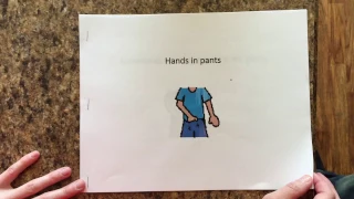 Hands in pants Social Story