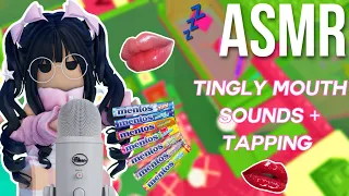 Roblox ASMR ~ mentos tower! tingly mouth sounds, tongue clicking + tapping for sleep 💗 (NO TALKING)