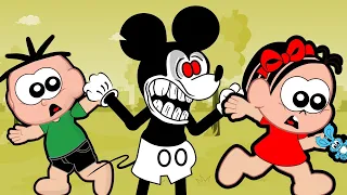 Cebolinha e Mônica Contra Mickey Mouse.Avi o Mickey do Mal - Desenho Animado