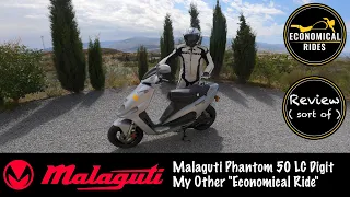 Malaguti Phantom F12 Digit 50 LC Review - ER's Other Economical Ride Reviewed ( sort of ! )