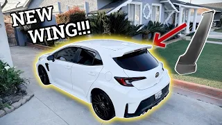 GR COROLLA GETS NEW WING! 🔥