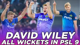 PSL 9 | 📽️ Every David Wiley's Wickets in HBL PSL 2024 | HBL PSL 9 | M2A1A