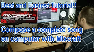 Compose a full song on computer using Mixcraft : Best and Easiest Tutorial