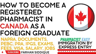 How to Become a Registered Pharmacist in Canada as a Foreign Graduate