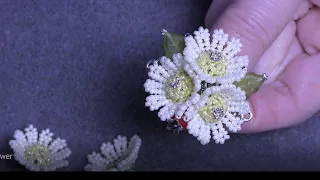 Tutorial: Beaded Flower. Ромашка из бисера.