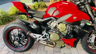 2022 Ducati Streetfighter V4 with Sc Project exhaust