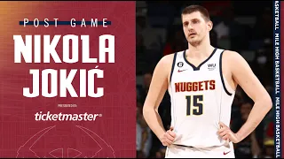 Nuggets On-Court Interview: Nikola Jokić | DEN vs. NOP