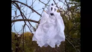 20151023 Halloween   flying ghost setup