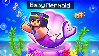 Playing Minecraft As A MERMAID BABY!