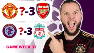 Premier League Gameweek 37 Predictions & Betting Tips!