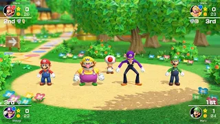 Mario Party Superstars #585 Woody Woods Luigi vs Waluigi vs Wario vs Mario