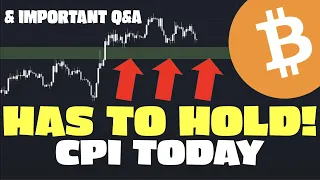 Bitcoin: Today's CPI Could Be HUGE! - Will BTC Die? (Important Q&A)