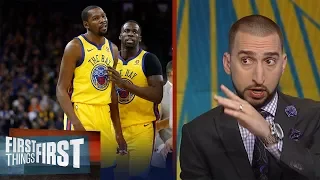 Nick Wright reacts to the Warriors 'embarrassing' 40-PT loss to the Utah Jazz | FIRST THINGS FIRST