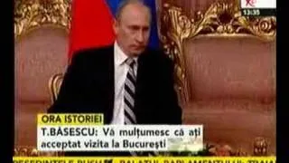 Întâlnire între Vladimir Putin şi Traian Băsescu