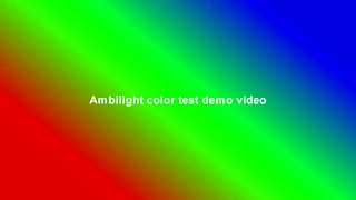 Ambilight color led test demo video clip