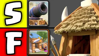 Clash Royale BUILDING tier list...