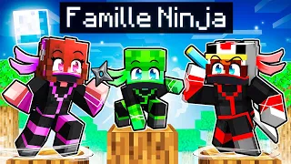 Adopté par la FAMILLE NINJA sur Minecraft !