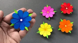 DIY Paper flowers: How to make flowers using origami paper. 🌸