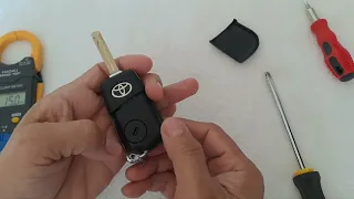 How to replace car key remote battery for Toyota Innova, Fortuner and Hilux. Step by step procedure.