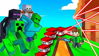 BASE 100% SEGURA contra MONSTROS no Minecraft