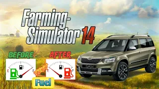 Fuel test in fs14 | full tank | Farming Simulator 14 | Timelapse |