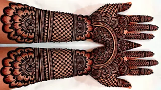 New easy stylish back hand mehndi design /simple mehndi design / mehndi design / mehndi