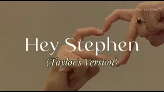 Hey Stephen (Taylor's Version) Lyrics + sub. Español