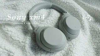 sony WH-1000XM4 unboxing | aesthetic headphones, painting vlog