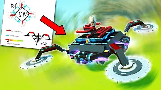 You Draw It, I Build It! MINIMUM PHYSICS BEYBLADE! [YDIB 13] - Scrap Mechanic Gameplay