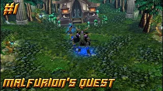 Warcraft 3 | Malfurion`s Quest + Voice Acting | The Journey Begins | Part 1