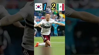 South Korea 🇰🇷 vs Mexico 🇲🇽  2018 FIFA World Cup Match Highlights #football #shorts #viral 😎😱😢