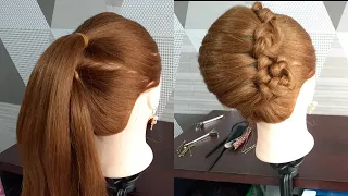 Sanggul Modern Mudah dengan Menggunakan Sanggul Donat (easy hairstyle for beginner)