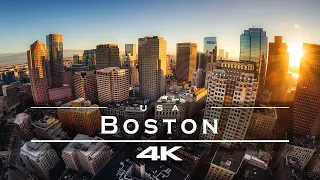 Boston, USA 🇺🇸 - by drone [4K]