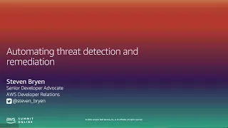 I'm in InfoSec - Automating Threat Detection and Remediation (Level 300)