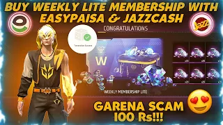 FREE FIRE BUY WEEKLY LITE MEMBERSHIP THROUGH EASYPAISA & JAZZCASH | HOW TO BUY WEEKLY LITE FREE FIRE