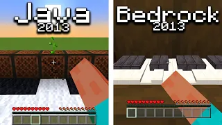 2013 Java vs 2013 Bedrock