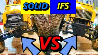 TESTED! Solid vs IFS on RC Crawler (Element Ecto IFS conversion kit)