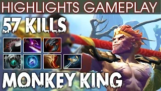 Dota 2 Monkey King Highlights - Power of New Hero with 57 KILLS EZ