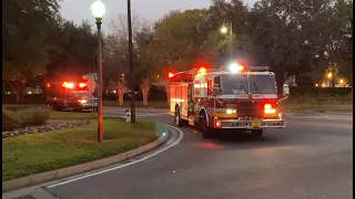 Orange County Stations 56, 36, and Sheriff x3 responding to apartment fire [4K]