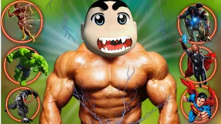 SHINCHAN BECAME POWER MAN TO SAVE FRANKLIN FROM SIREN HEAD in GTA 5 ....( GTA 5 MODS )