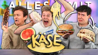 WIR ÜBERZIEHEN ALLE LEBENSMITTEL MIT KÄSE mit CrispyRob & Dima  | Joey's Jungle