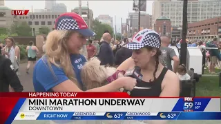 Reporter Hannah Follman takes on the 500 Festival Mini Marathon