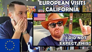 European Reacts to European Goes To America For The First Time! (California🐻)