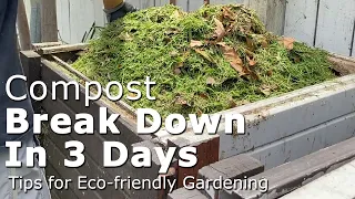 How to Make Fast Compost, Time-lapse of Compost Breakdown in 3 Days